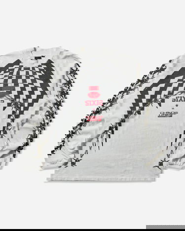 Тениска Vans Act of Disagreement Hazard Checkered Barbed Wire SIXIR Chaos Times Longsleeve T-Shirt Бяло | VN000RPWWHT1, 1