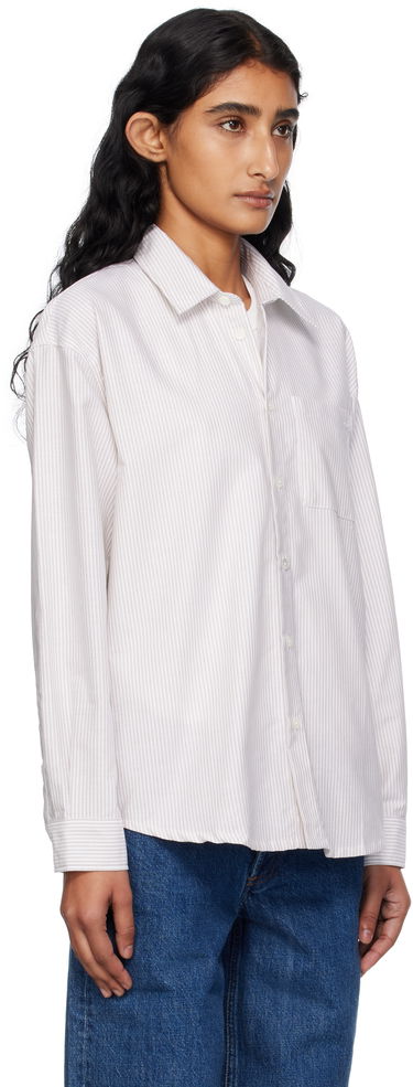 Риза A.P.C. Boyfriend Shirt Бежово | COGUH-F12550, 1