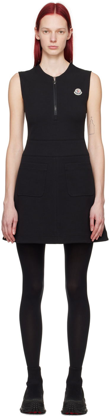 Pокля Moncler Half-Zip Minidress Черно | J10938I0000989A8N, 0