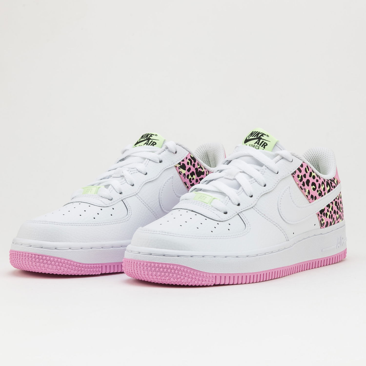 Кецове и обувки Nike Air Force 1 '07 "Pink Leopard" GS Бяло | DA4673-100, 1