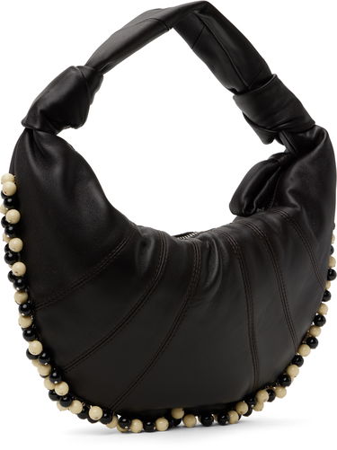 Дамска чанта LEMAIRE Lemaire Beaded Mini Fortune Croissant Bag Черно | BG0152 LL095, 2