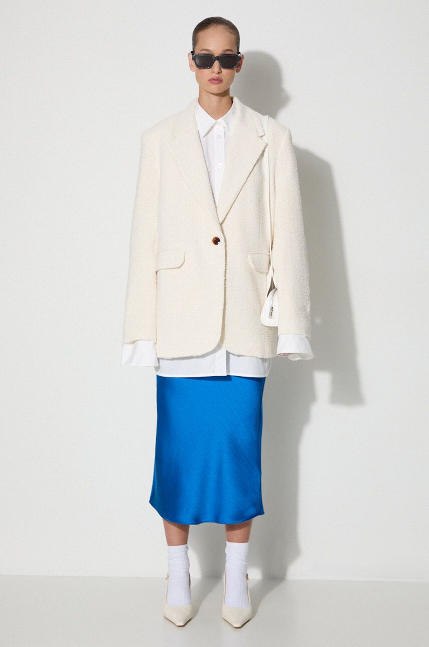 Яке Samsoe Samsoe Single-Breasted Straight Fit Blazer Бежово | F23200185, 1