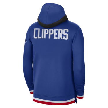 Суитчър Nike LA Clippers Showtime  Dri-FIT NBA Full-Zip Hoodie Синьо | DB1037-495, 1