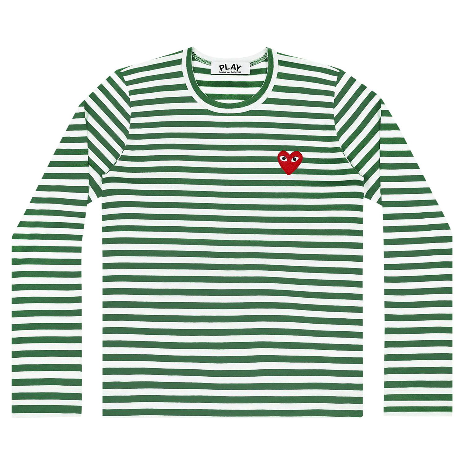Тениска Comme des Garçons PLAY Striped T-Shirt Зелено | az t164 051 3, 1