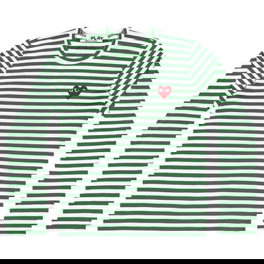 Тениска Comme des Garçons PLAY Striped T-Shirt Зелено | az t164 051 3, 1