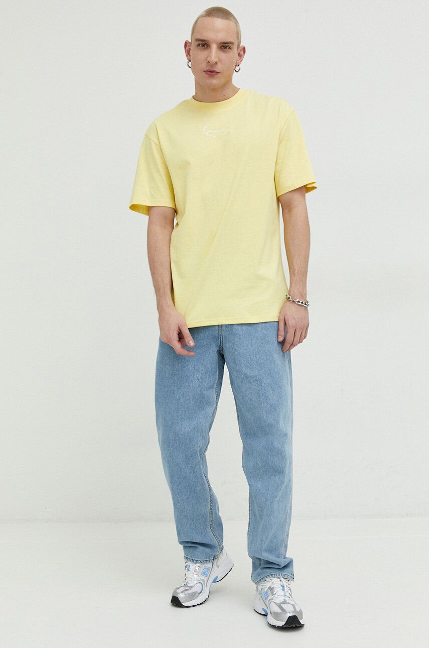 Тениска Karl Kani Small Signature Essential Tee Жълто | 6034674, 0