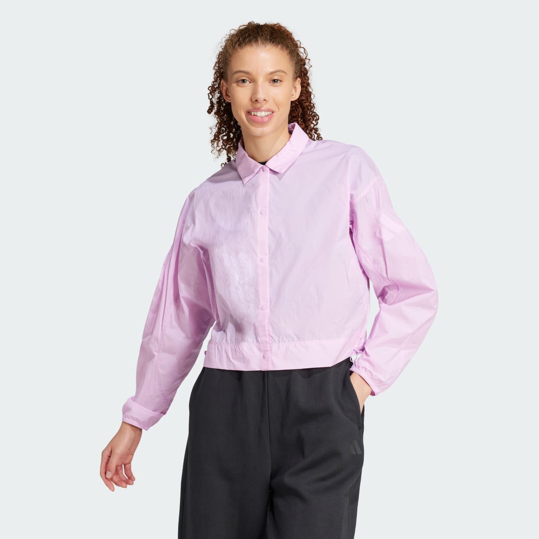 Риза adidas Performance City Escape Lightweight Woven Shirt Розово | JC5121, 0