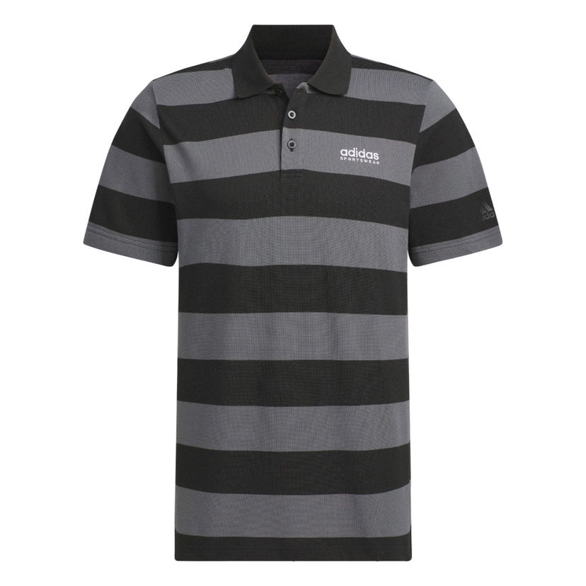 Поло тениска adidas Originals Stripe Polo Shirt Черно | JI9057