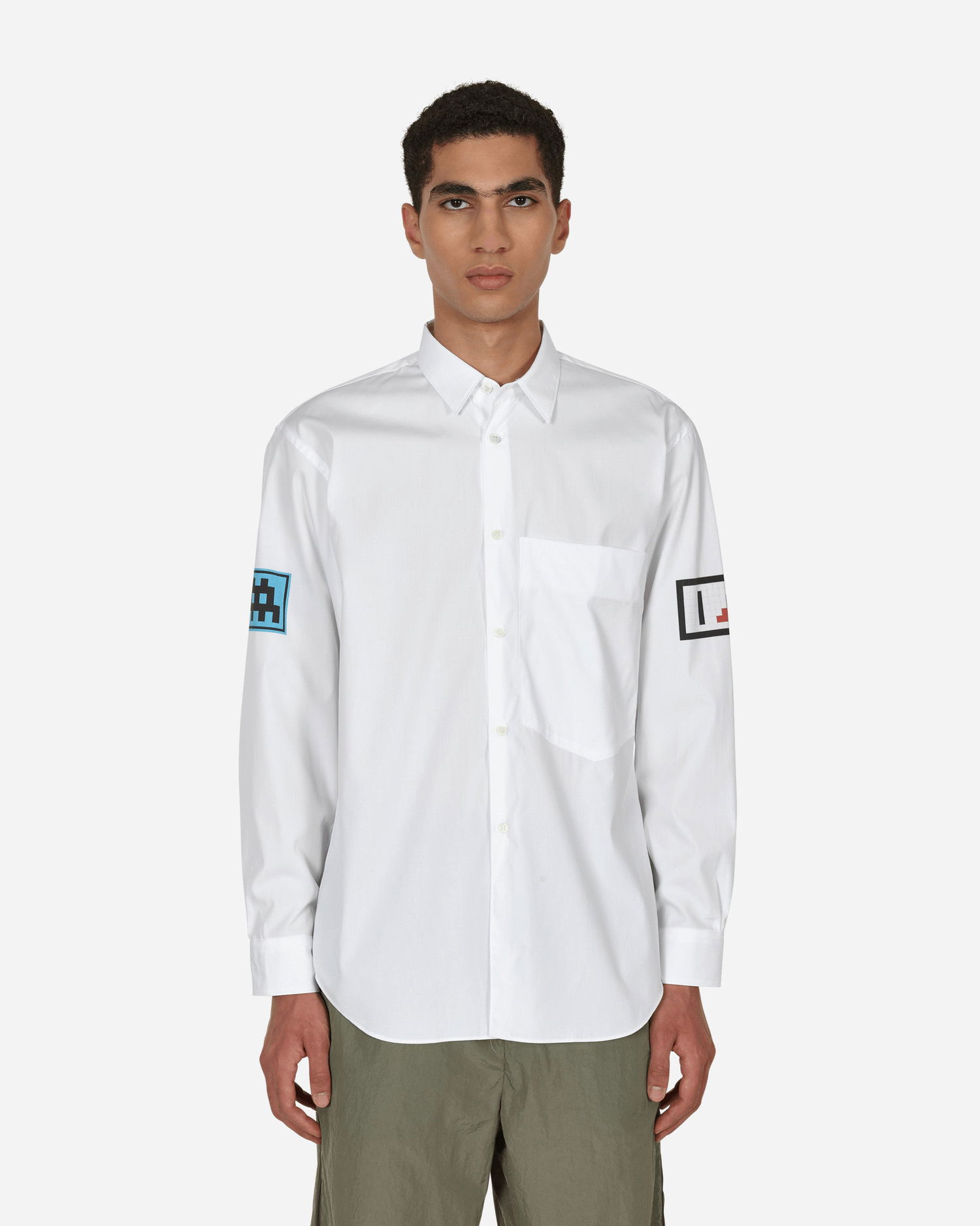 Риза Comme des Garçons Invader Cotton Shirt Бяло | FJ-B029-W22 1, 0