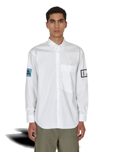 Риза Comme des Garçons Invader Cotton Shirt Бяло | FJ-B029-W22 1