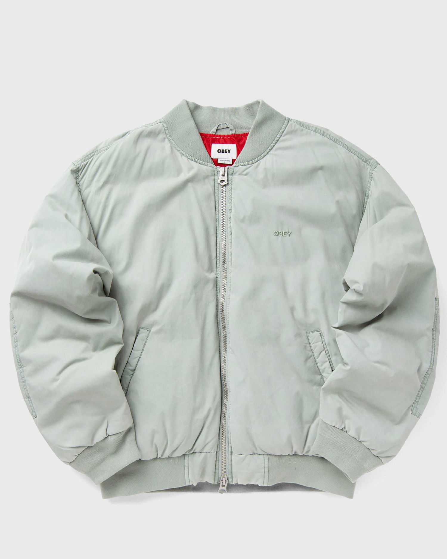 Яке бомбър OBEY Flight Bomber Jacket Сиво | 121800582-LLP, 0