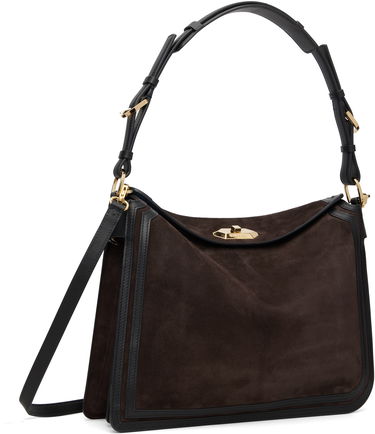 Чанта през рамо LANVIN Compagnon Asymmetrical Bag Кафяво | LW-BGLRMM-NUCA-H25, 1