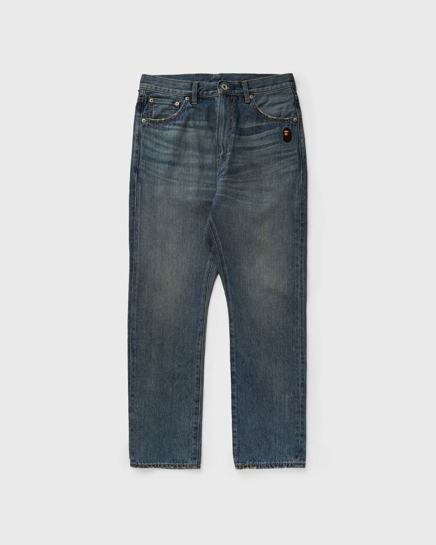Дънки BAPE ONE POINT REGULAR FIT 13 OZ DENIM PANTS Jeans Синьо | 001DPK801006MLIG, 0