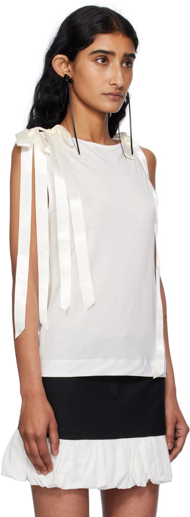 Потник Simone Rocha Simone Rocha Bow Ribbon Tail Tank Top Черно | 5366 0571, 4