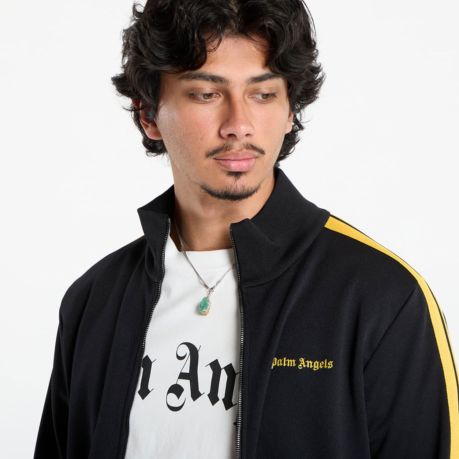 Яке Palm Angels Palm Angels Classic Logo Color Track Jacket Черно | PMBD058F25FAB0011018, 1