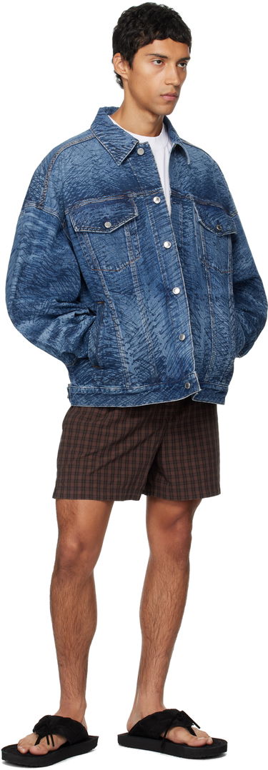 Яке Alexander Wang Alexander Wang Graffiti Oversized Denim Trucker Jacket Синьо | 6DC3252831, 3