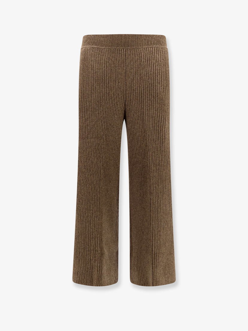 Панталони Loro Piana Knitted Wide Leg Trousers Кафяво | FAO3433H0BF