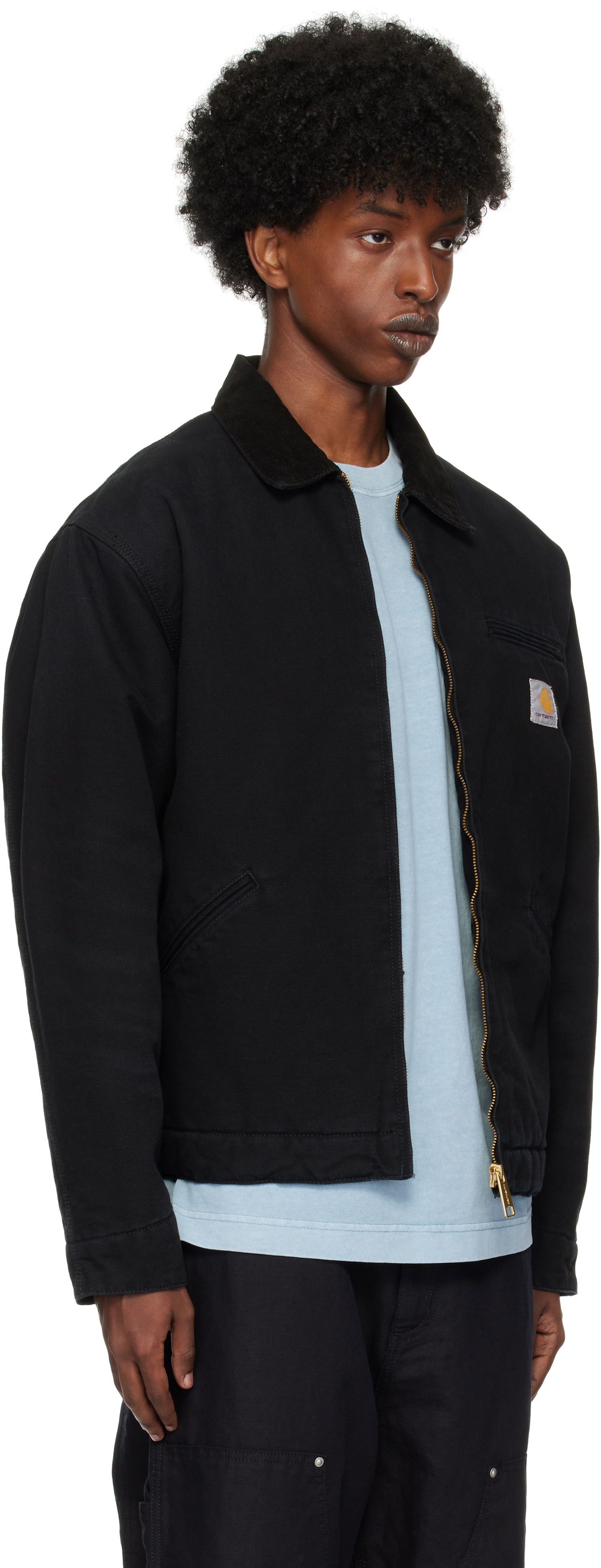 Яке Carhartt WIP Detroit Black Work Jacket Черно | I027358, 1