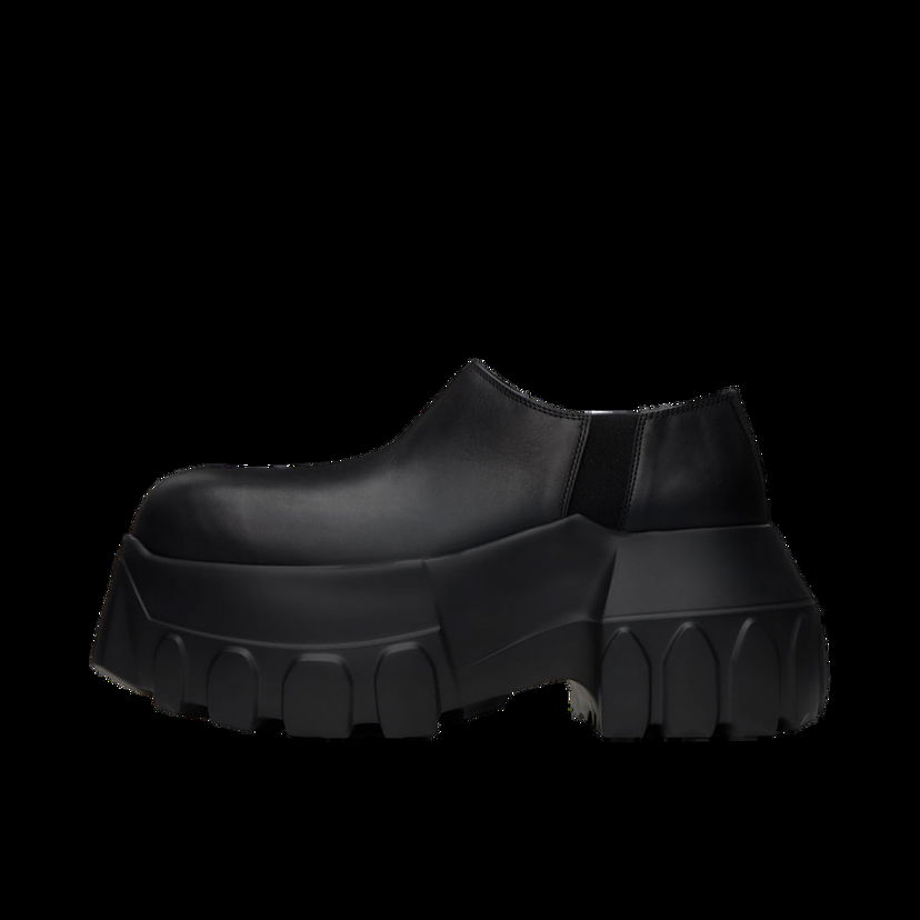 Кецове и обувки Rick Owens Porterville Slip On Mega Tractor Loafers Черно | RU02D6863 LOO