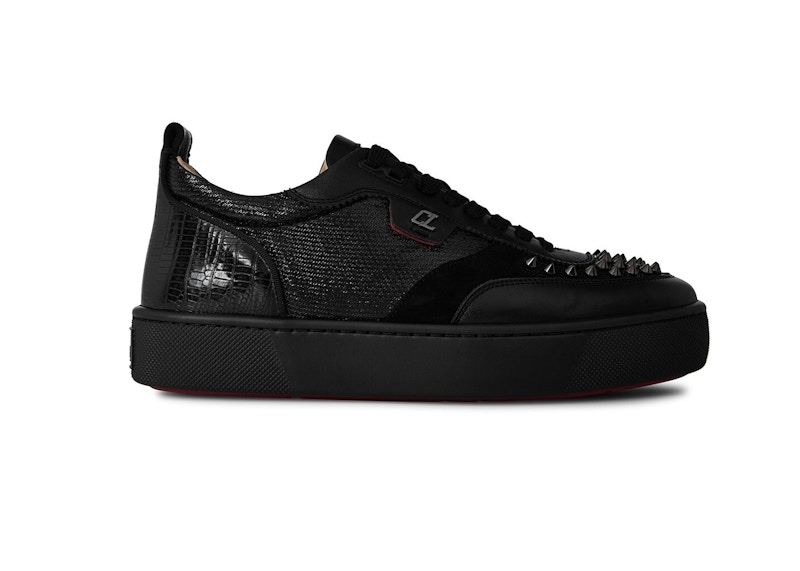 Кецове и обувки Christian Louboutin Louboutin Happyrui Spikes Flat Черно | 1230195 CM47, 0