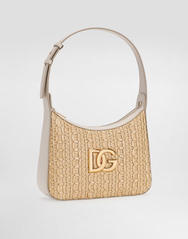 Чанта през рамо Dolce & Gabbana Dolce & Gabbana Crochet Raffia Shoulder Bag Бежово | BB7598AC7058W047, 1