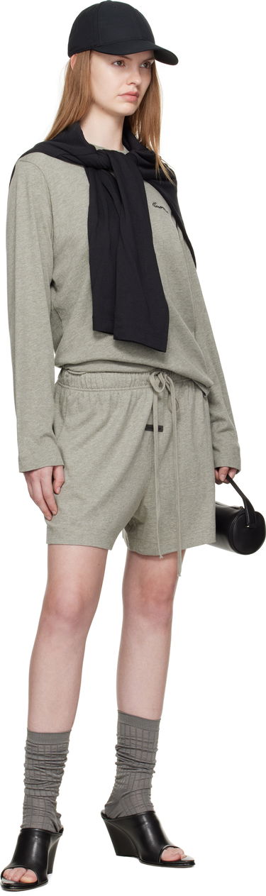 Къси панталони Fear of God ESSENTIALS Soccer Drawstring Shorts Сиво | 160SP255655FW, 3