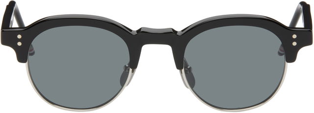 Acetate & Titanium Oval Sunglasses