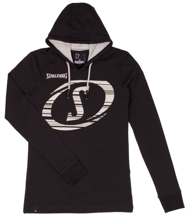 Суитчър Spalding Spalding Fast Hooded Longsleeve Черно | 40221715-blackgreymelange, 0