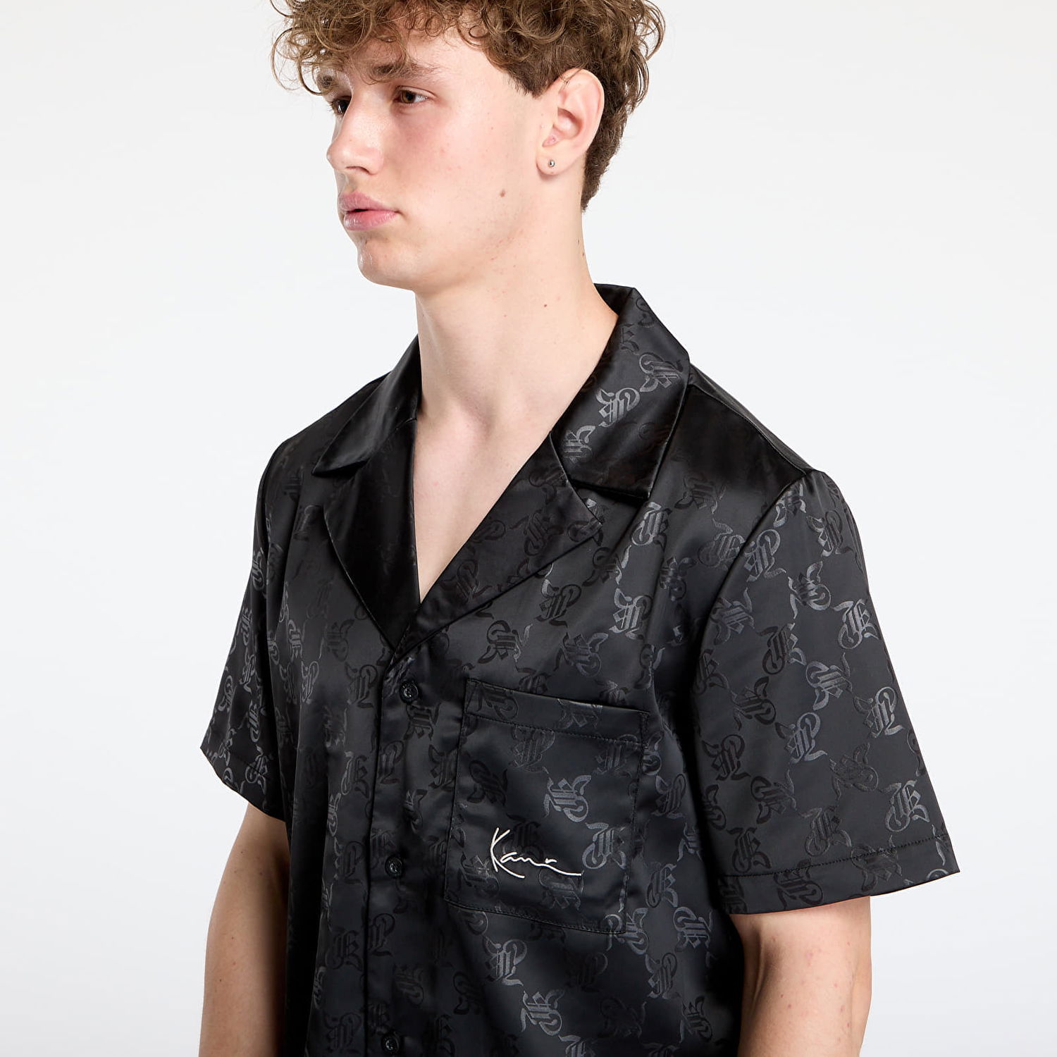 Риза Karl Kani Karl Kani Signature AOP Resort Shirt Черно | PD00005369, 1