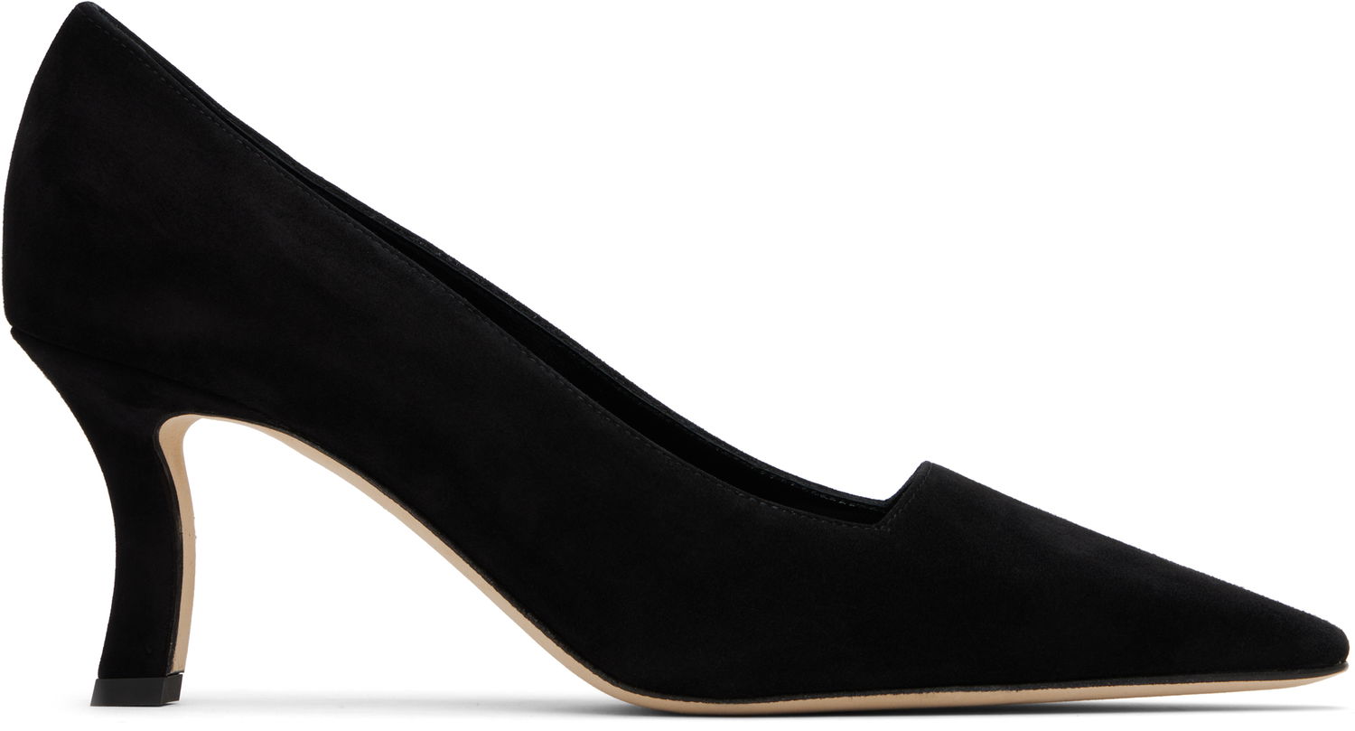 Грижа за обувките Manolo Blahnik Manolo Blahnik Moiralo Suede Heels Черно | 225-1811, 0