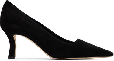Грижа за обувките Manolo Blahnik Manolo Blahnik Moiralo Suede Heels Черно | 225-1811, 0