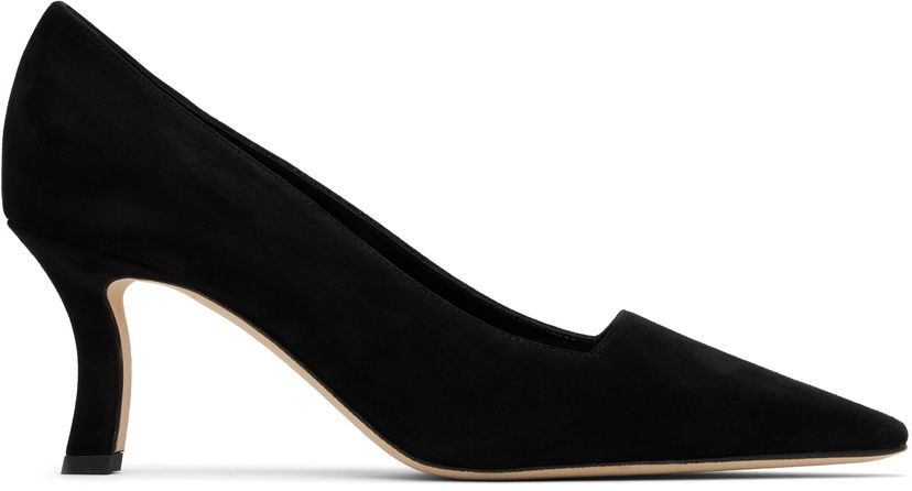 Грижа за обувките Manolo Blahnik Manolo Blahnik Moiralo Suede Heels Черно | 225-1811