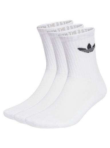 Чорапи adidas Originals Trefoil Cushion Crew Socks - 3 pack Бяло | IJ5616