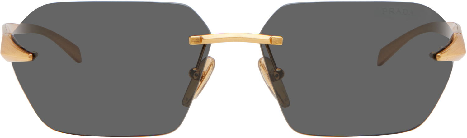 Слънчеви очила Prada Wrap Around Metal Sunglasses Черно | 0PR A55S 8056597958479, 0
