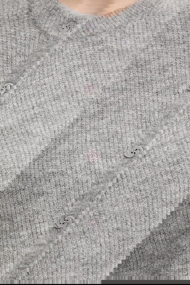 Пуловер Samsoe Samsoe Samsoe Samsoe SAANOURA Cardigan Сиво | F25200115, 4