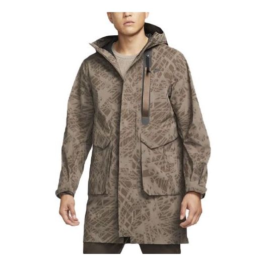 Дъждобран Nike Storm-FIT ADV Tech Pack Hooded Long Jacket Кафяво | DM5506-004