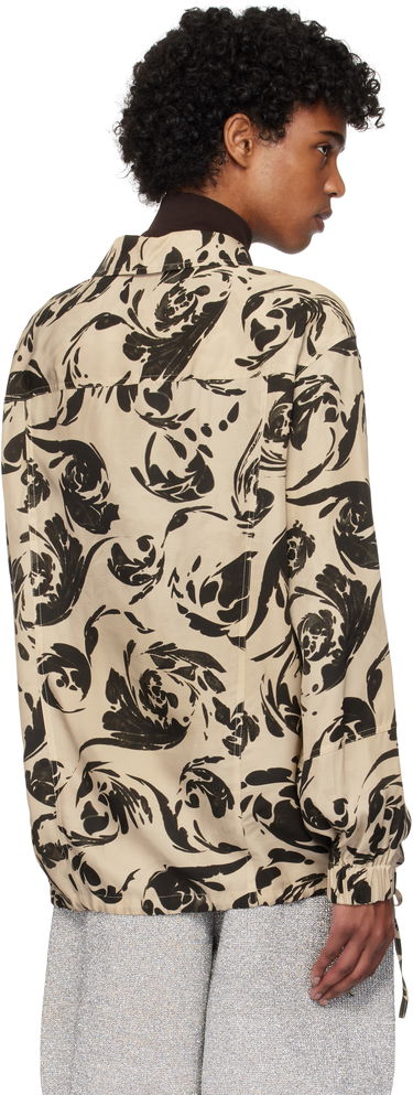 Риза Dries Van Noten Dries Van Noten Printed Half Zip Shirt Бежово | 251-020715-1101, 2