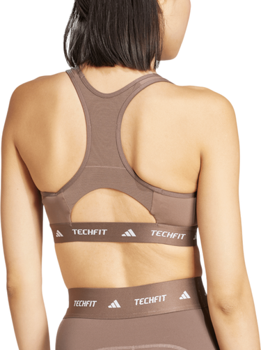 Сутиен adidas Originals TechFit Medium Support Bra Кафяво | jv9755, 3