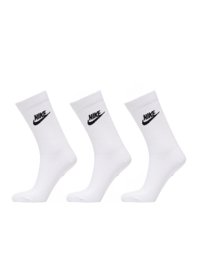 Бельо и чорапи Nike Everyday Essential Crew Socks 3-Pack Бяло | DX5025-100