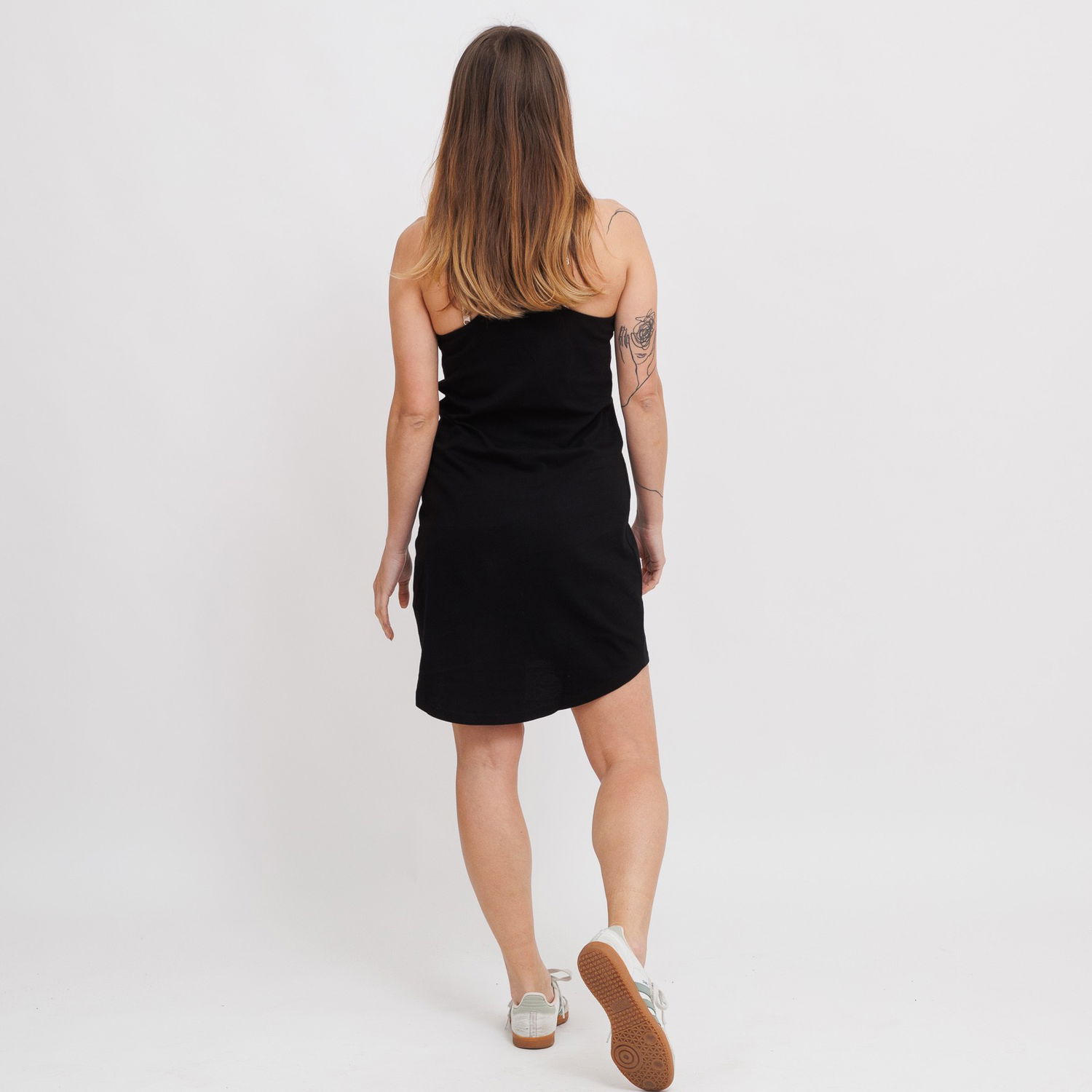 Pокля GUESS Guess Rhinestone Triangle Logo Tank Mini Dress Черно | E5GP01I3Z14-JBLK, 1