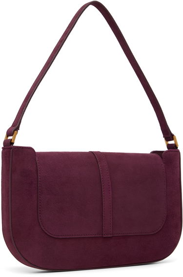 Чанта през рамо BY FAR BY FAR Miranda Suede Shoulder Bag Бургунди | MWBSB023KL009RD028PL, 2