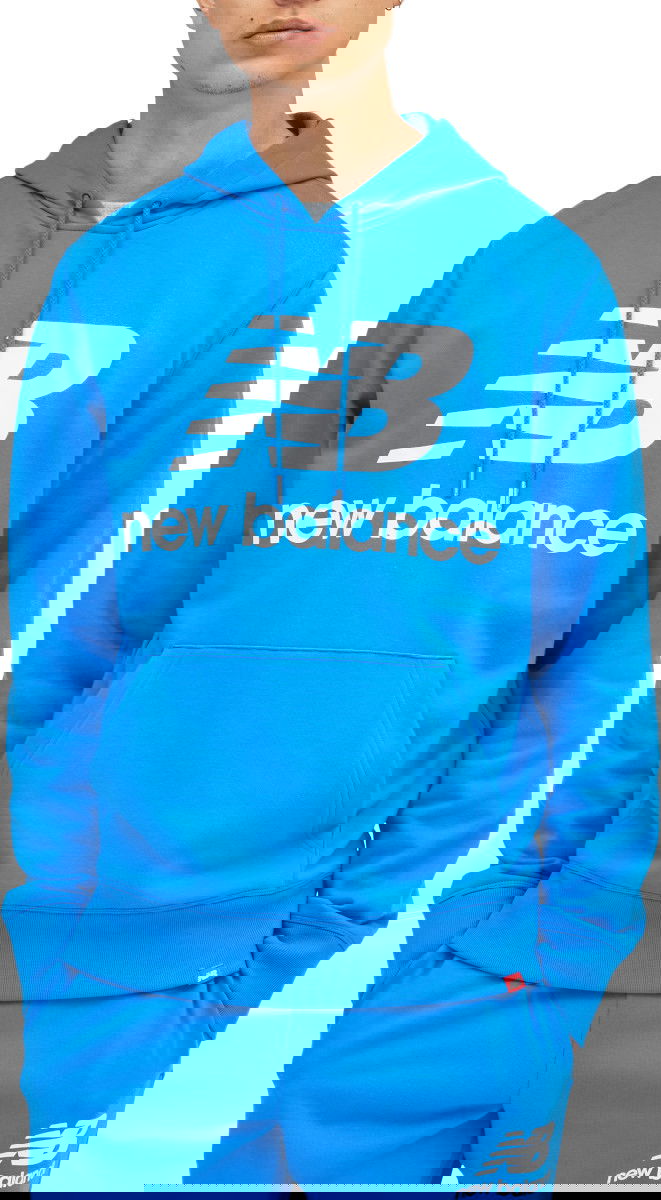 Суитчър New Balance Essentials Pullover Hoodie Синьо | mt03558-sbu, 0