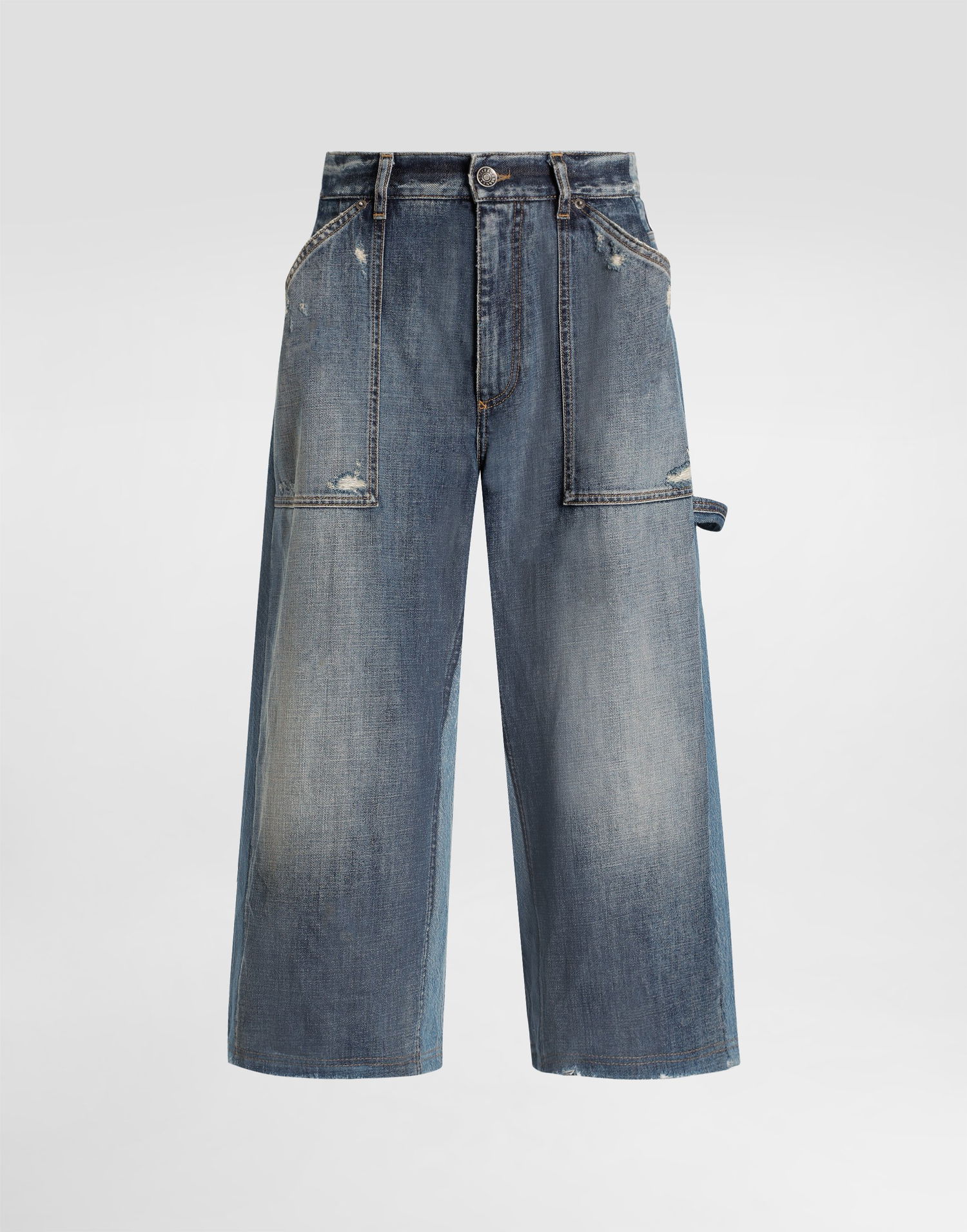 Къси панталони Dolce & Gabbana Dolce & Gabbana Distressed Denim Bermuda Shorts Синьо | FTDGGDG8OD4S9001, 0