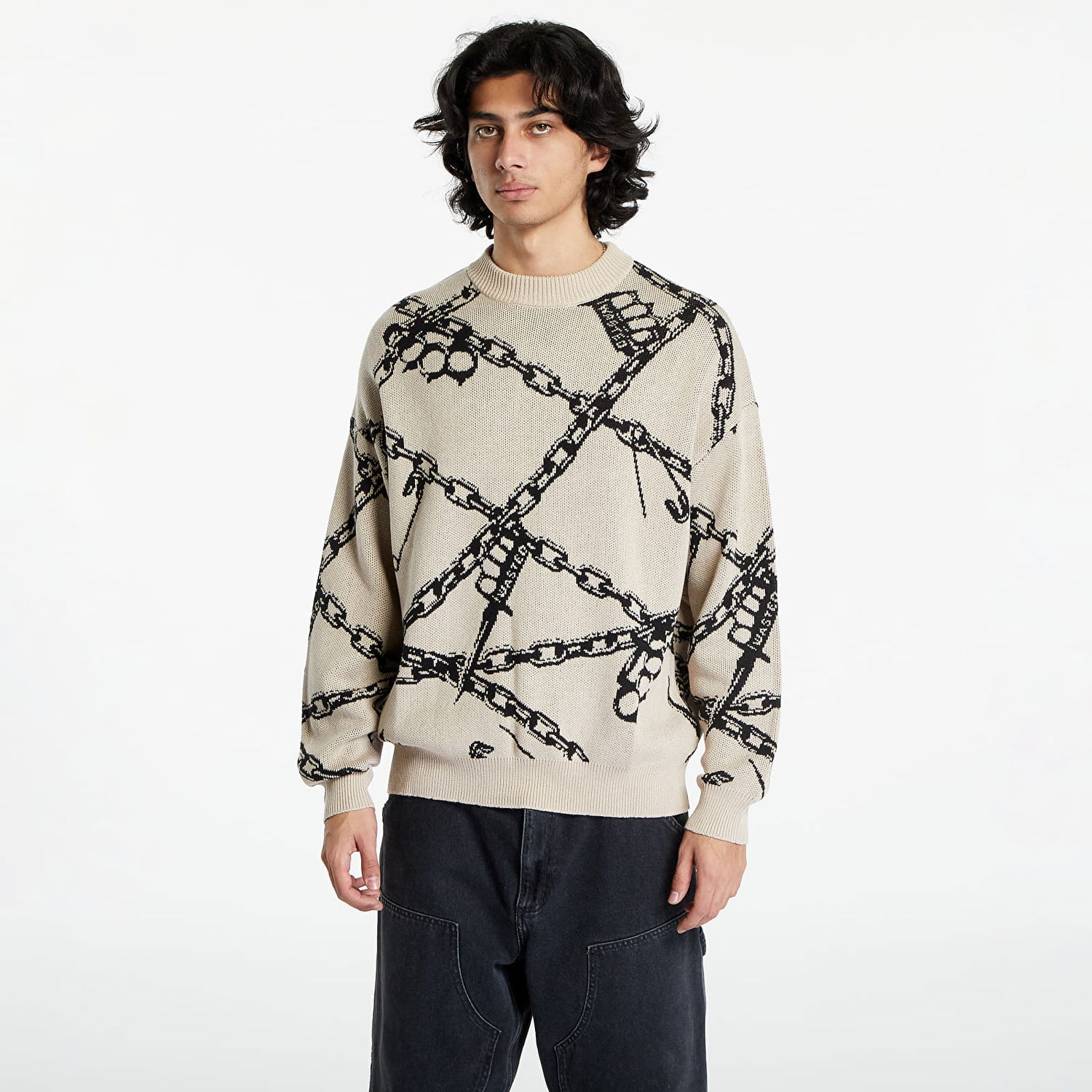 Пуловер Wasted Paris Knucles Sweater Сиво | WP_000027, 0
