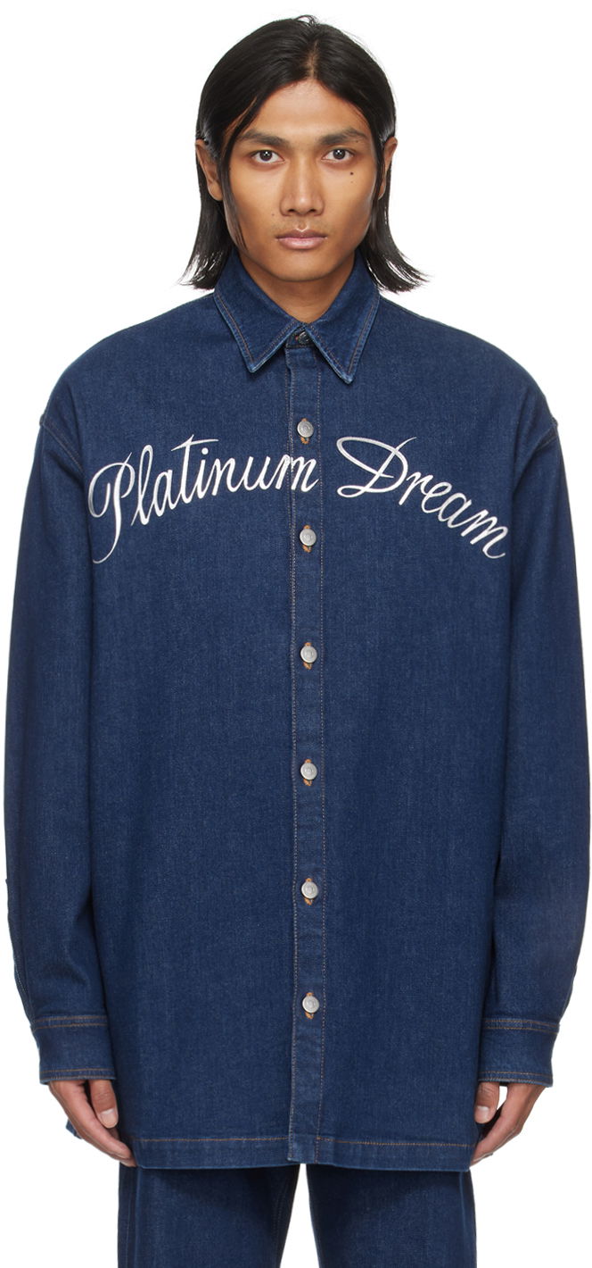 Риза Stella McCartney Dream Denim Shirt Синьо | 6D02643SPH66