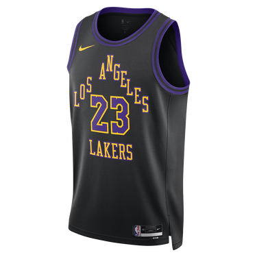 Фланелка Nike Dri-FIT NBA Swingman Lebron James Los Angeles Lakers City Edition 2023/24 Jersey Черно | DX8506-012, 2