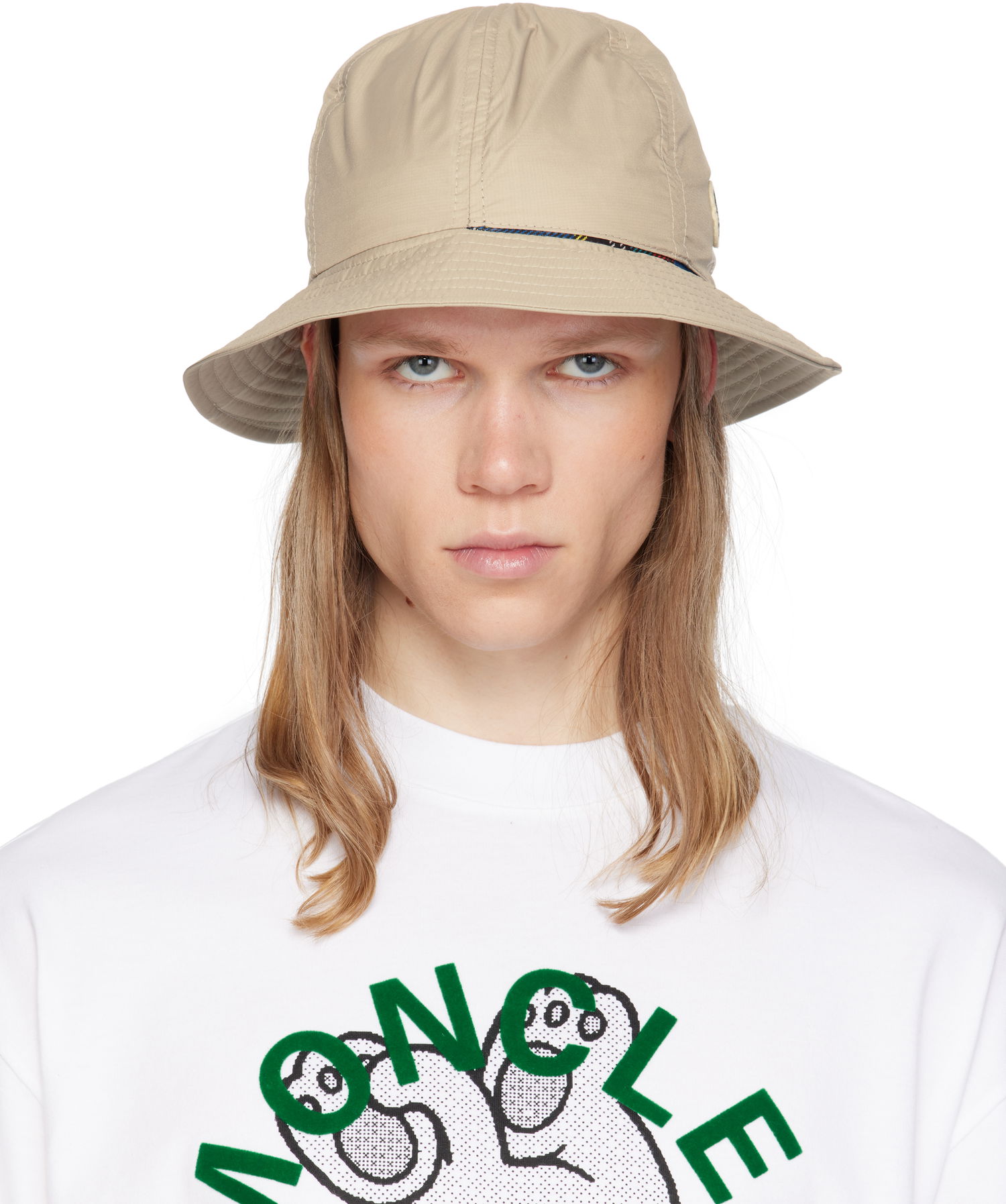 Шапка Moncler Moncler Genius x FRGMT Reversible Bucket Hat Бежово | K109U3B00001M5848, 0