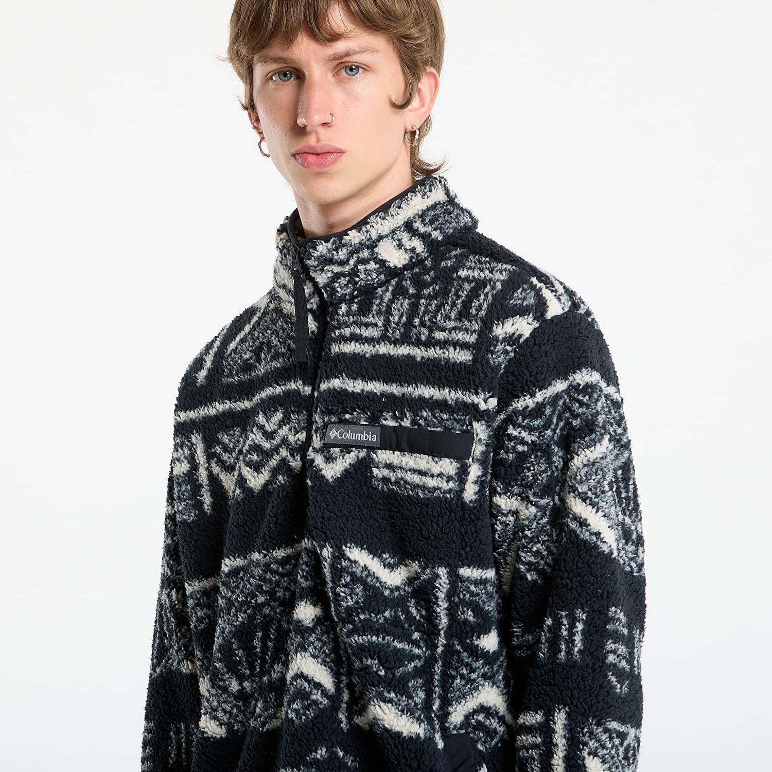 Суитчър Columbia Columbia Rugged Ridge™ High Pile Half Zip Deschutes Days Fleece Sweatshirt Черно | 2135471010, 1