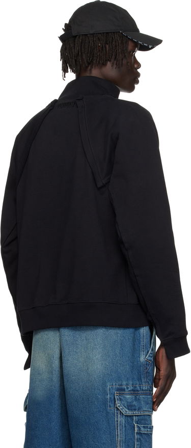 Суитчър VETEMENTS VETEMENTS 'Amsterdam' Patched Zip-Up Sweatshirt Черно | UH76ZU760BB, 2