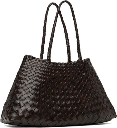 Дамска чанта Dragon Diffusion Santa Croce Large Bag Кафяво | 8892-DARKBROWN, 2